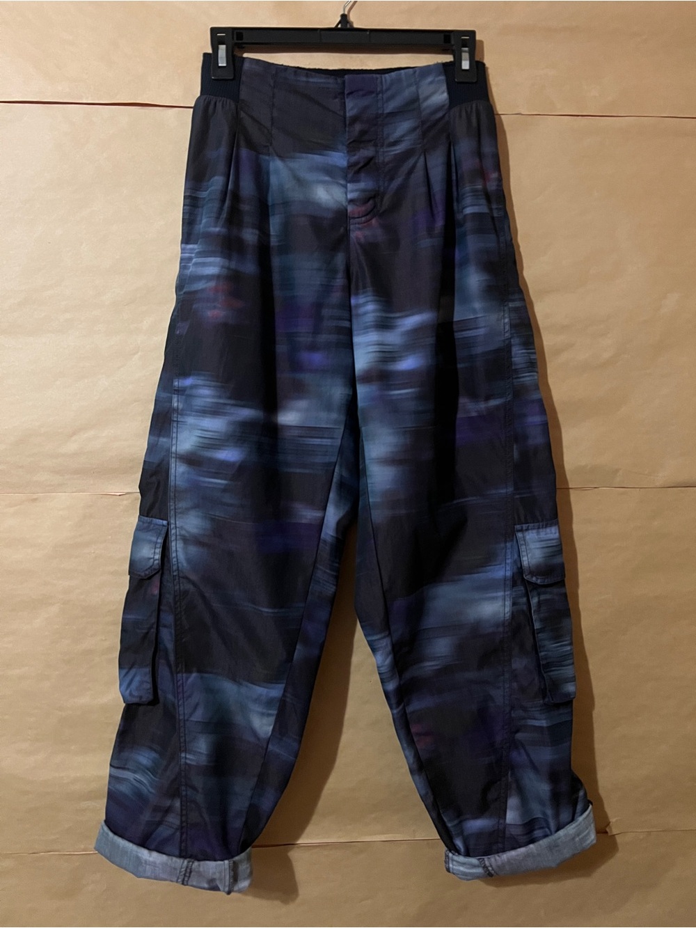 Free People Movement Mesmerize Me Pants Meadow Motion Shadow Cargo Pant Size XS